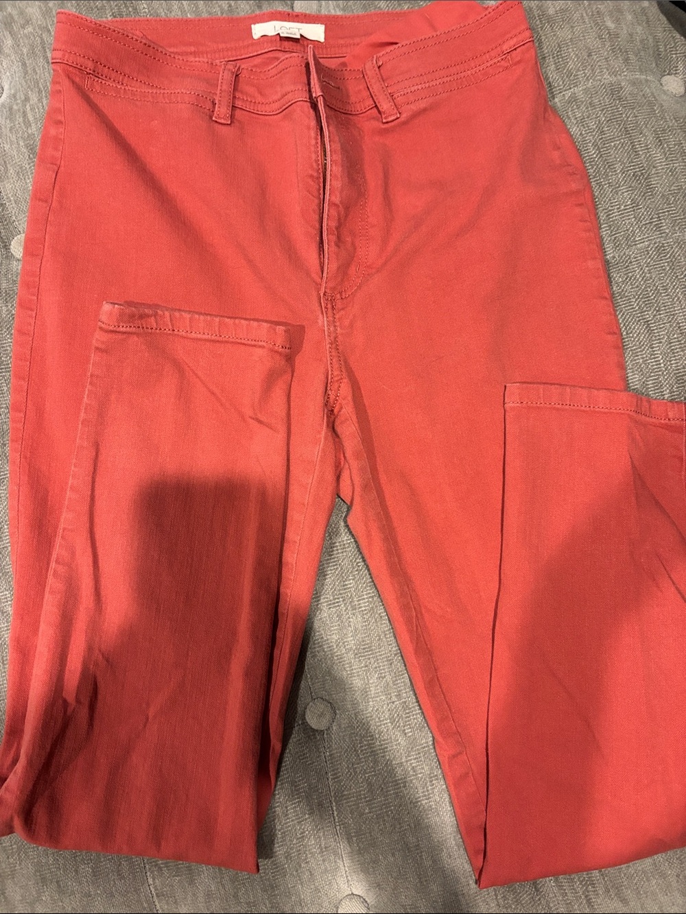 LOFT Coral Skinny Pants